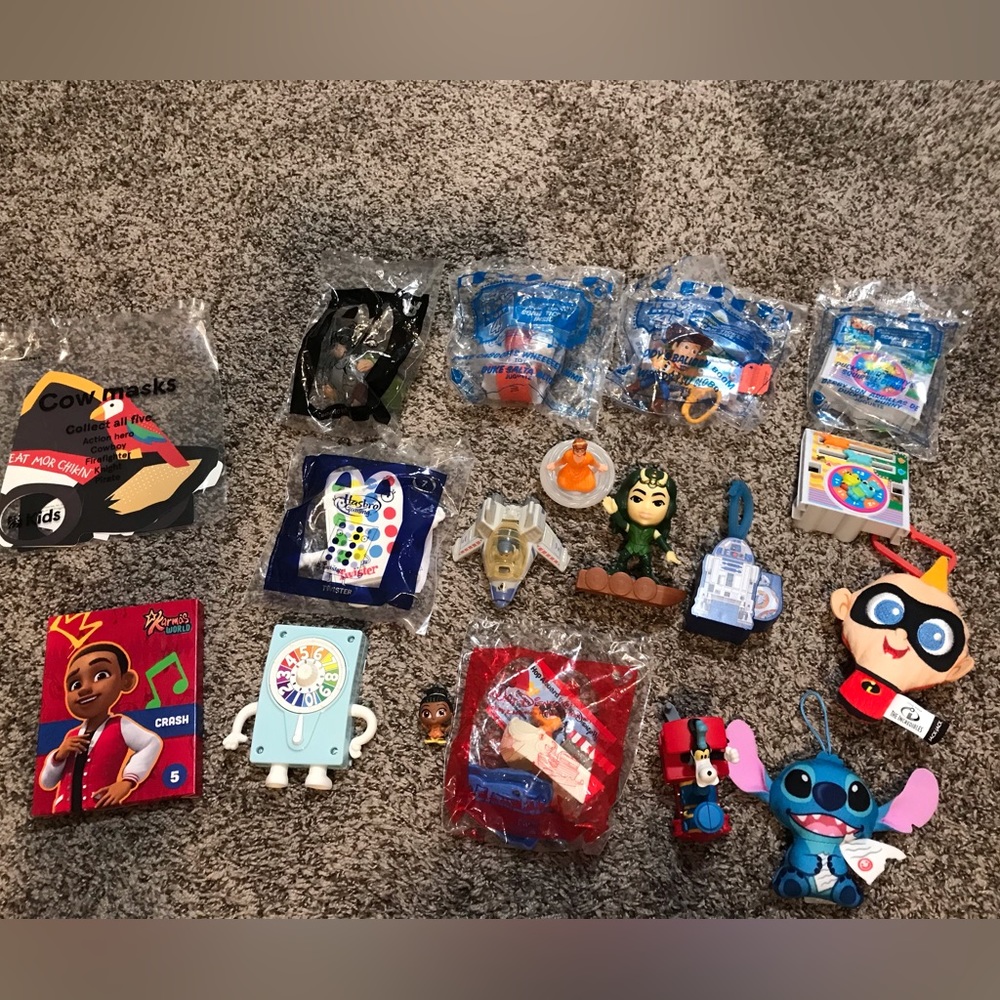 Happy meal toys mostly Disney few hasbro